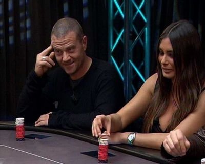 Giulio Golia al tavolo da poker.