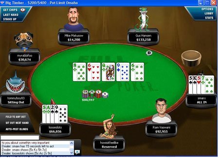 Tavolo online Full Tilt