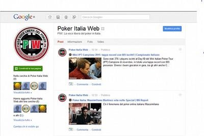 PokerItaliaWeb su Google+