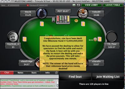 72billion hand