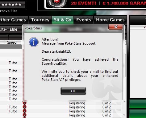 StarKnight13 è SuperNova Elite!