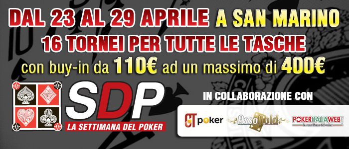 La Settimana del poker sal 23 al 29 Aprile