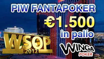 PIW fantapoker WSOP: in testa dopo il 32° evento c’è sempre OPUS DEI