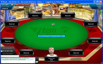 Uno dei vecchi tavoli rush di Full Tilt 