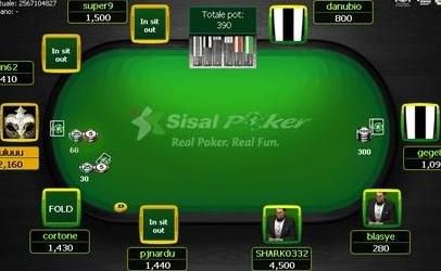 Uno dei tavoli di Sisal Poker