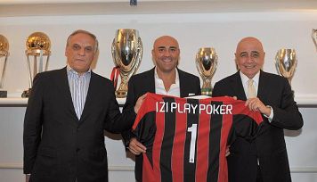 IziPoker nuovo sponsor del Milan. In arrivo una room tutta rossonera!