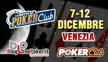 La Notte del Poker Club: dal 7 dicembre seguila su PIW
