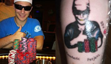 Follie dal mondo del poker: perde la prop bet e si fa un tatuaggio molto particolare