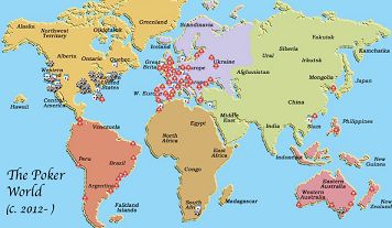 Ecco la nuova mappa del poker mondiale