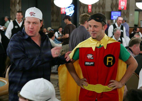 Un goliardico Sebok in compagnia di Gavin Smith