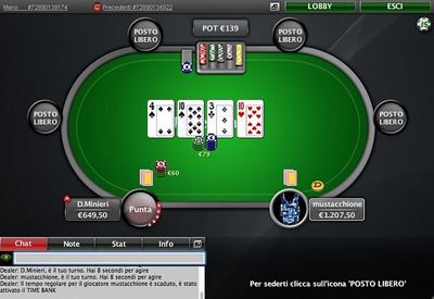 Uno dei tavoli di PokerStars