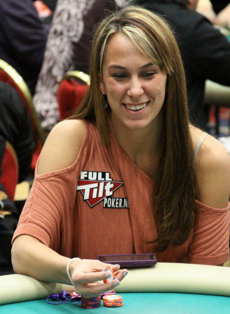 La Andersen con la patch di Full Tilt Poker