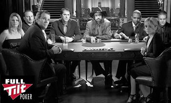 Una delle vecchie pubblicità di Full Tilt Poker