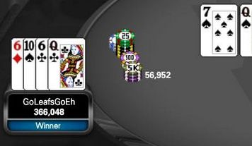 Mike 'GoLeafsGoEh' Leah in action su Full Tilt Poker