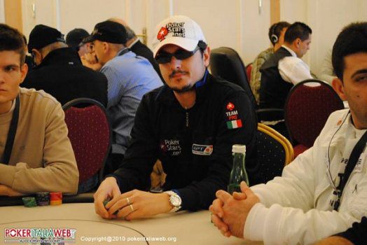 Luca Pagano al tavolo di poker live