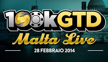 100K Gtd Malta Live: €100.000 garantiti dal 28 febbraio segui il BlogLive su PIW