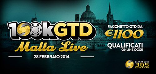 PlanetWin365 Malta da €100.000 garantiti
