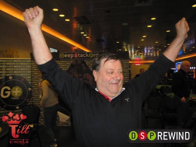 Carlo Torghele esulta per la vittoria al DSP Rewind