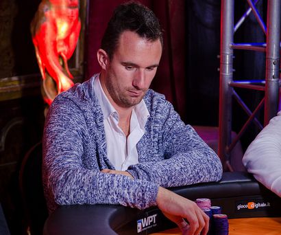 Alessio durante le fasi finali dal WPT di Venezia