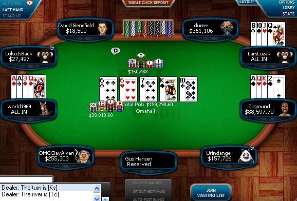 Phil in uno dei tavoli highstakes della red room