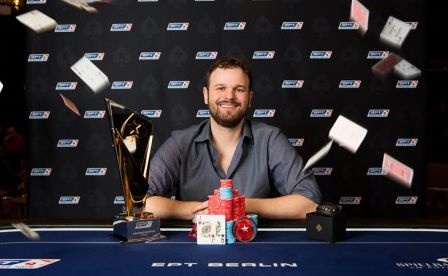 Benger dopo la vittoria nell'High Roller EPT