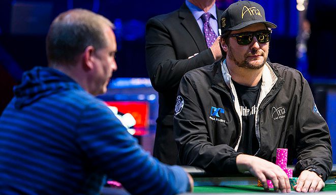 Phil Hellmuth durante l'heads up