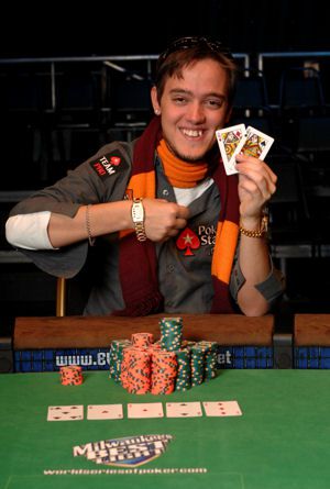 Dario con il braccialetto WSOP
