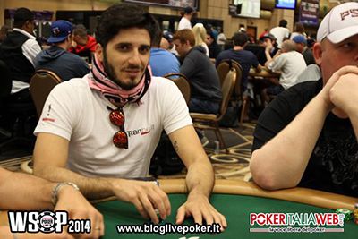 Il palermitano al tavolo del Main Event 