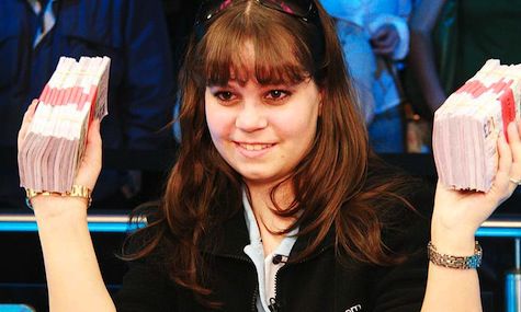 Annette ai tempi della vittoria alle WSOPE 
