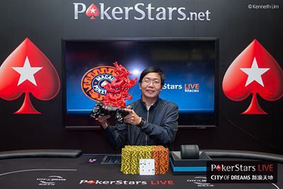 Xie in una foto del blog di PokerStars
