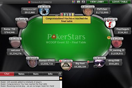 Il nostro Domenico Drammis durante il final table