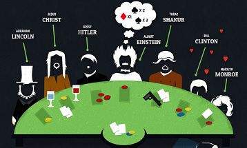 Il tavolo da poker dei sogni? Gli americani sfiderebbero Gesù, Hitler e Einstein