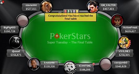 Il SuperNovaElite in azione su PokerStars