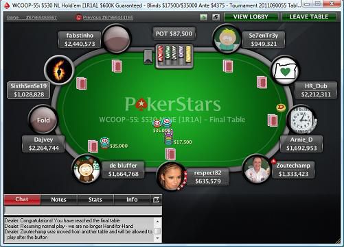 'fabstinho' durante un torneo delle WCOOP