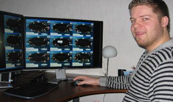 van Hoof  durante una sessone di poker online