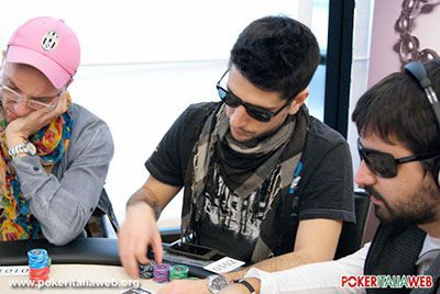 Pieraccini in un evento live del circuito EPT
