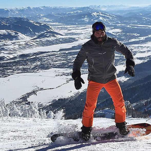Bilzerian sullo snowboard