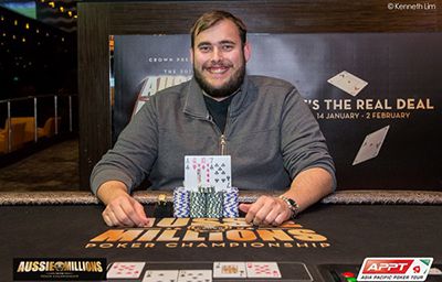 Jurcic in una foto dal blog ufficiale degli Aussie Millions