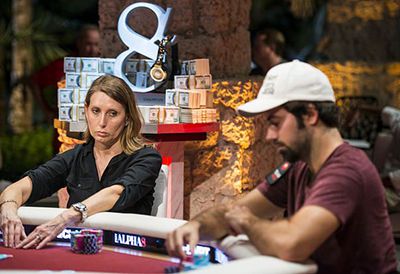 Mercier durante una tappa del WPT Alpha8