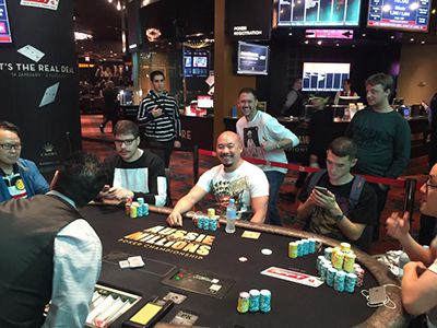 Mustacchione durante il final table