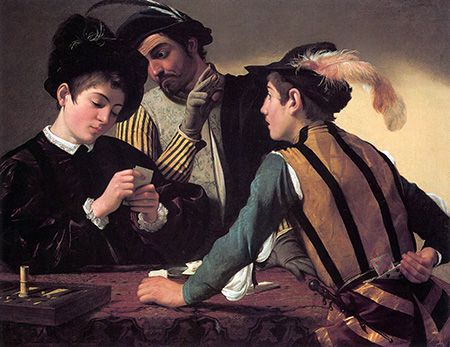 I bari, opera del 1594 di Caravaggio