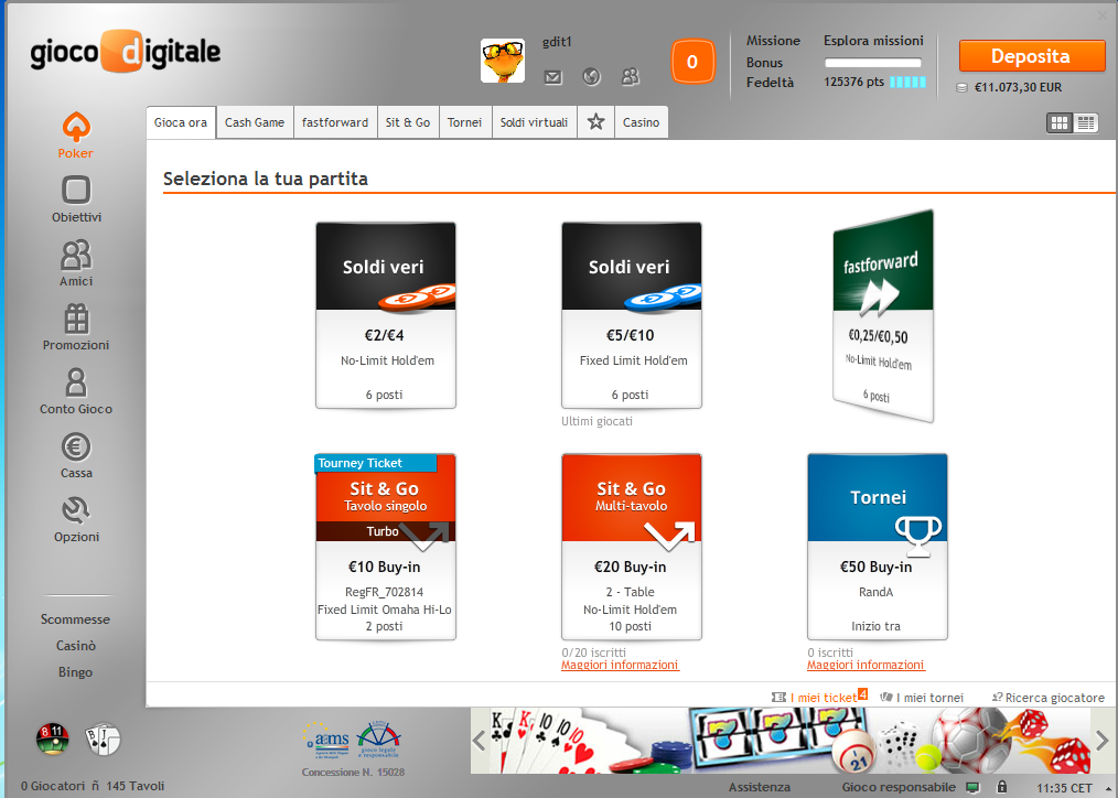 Poker Online: PokerStars.it al quinto posto. Positivo il passaggio di GDpoker sul network PartyPoker