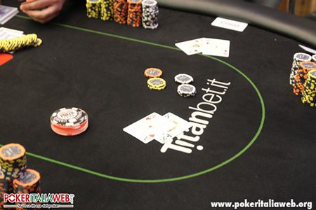 Uno dei tavoli dell'Italian Poker Open