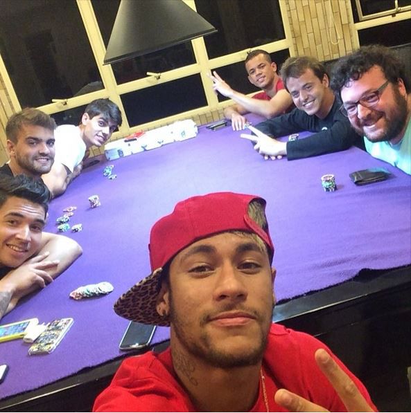 Neymar con gli amici