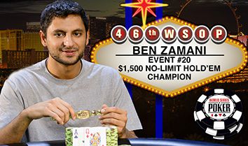 WSOP 2015 Evento #20: Benjamin Zamani batte Natasha Barbour e vince il suo primo braccialetto