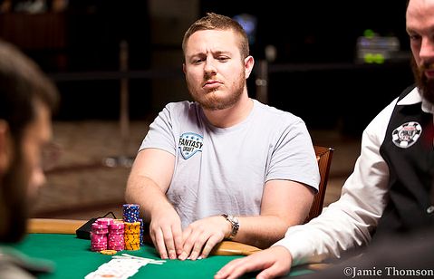 Il chipleader in una foto dal blog ufficiale WSOP