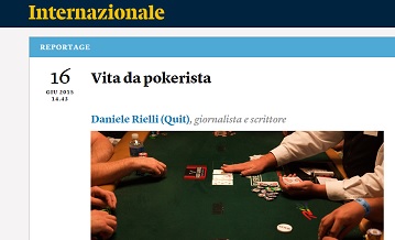 La rivista Internazionale dedica un lungo ed approfondito reportage al poker