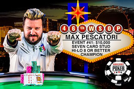 La foto ufficiale del secondo braccialetto WSOP