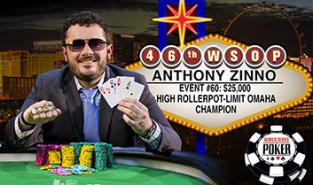 WSOP 2015: Buona la quinta… Anthony Zinno finalmente primo, suo l’Omaha High Roller!