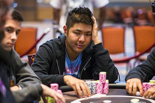 Andy Hwang durante il torneo